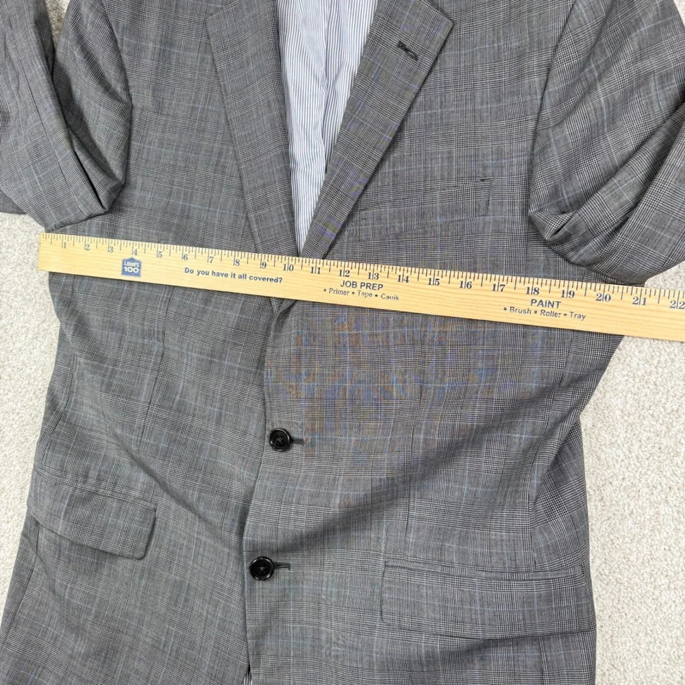 Brooks Brothers Sport Coat Mens 42R Grey Explorer Regent Fit Wool Plaid Blazer